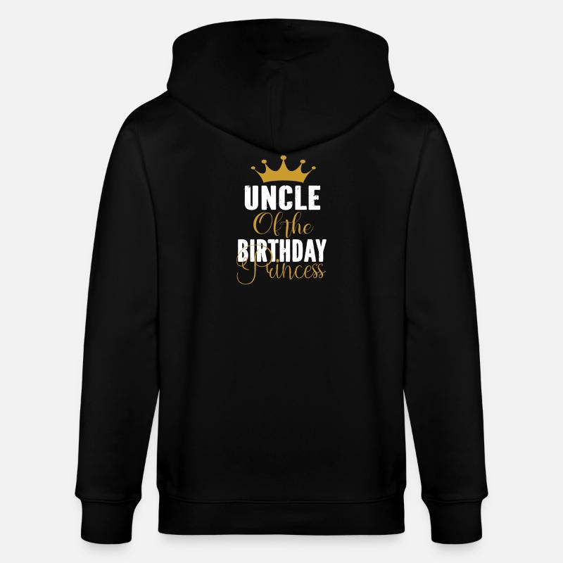 Oncle de la princesse d’anniversaire - Veste à capuche bio CULTIVATOR Stanley/Stella Unisexe - noir