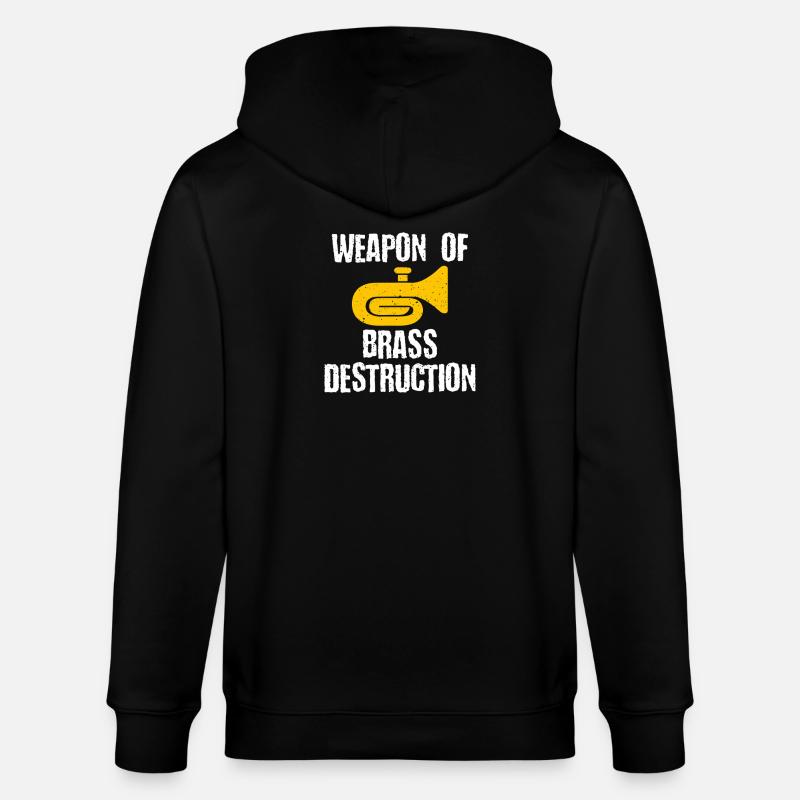 Messingzerstörung: Messingwaffe - Stanley/Stella Unisex Bio-Kapuzenjacke CULTIVATOR - Schwarz
