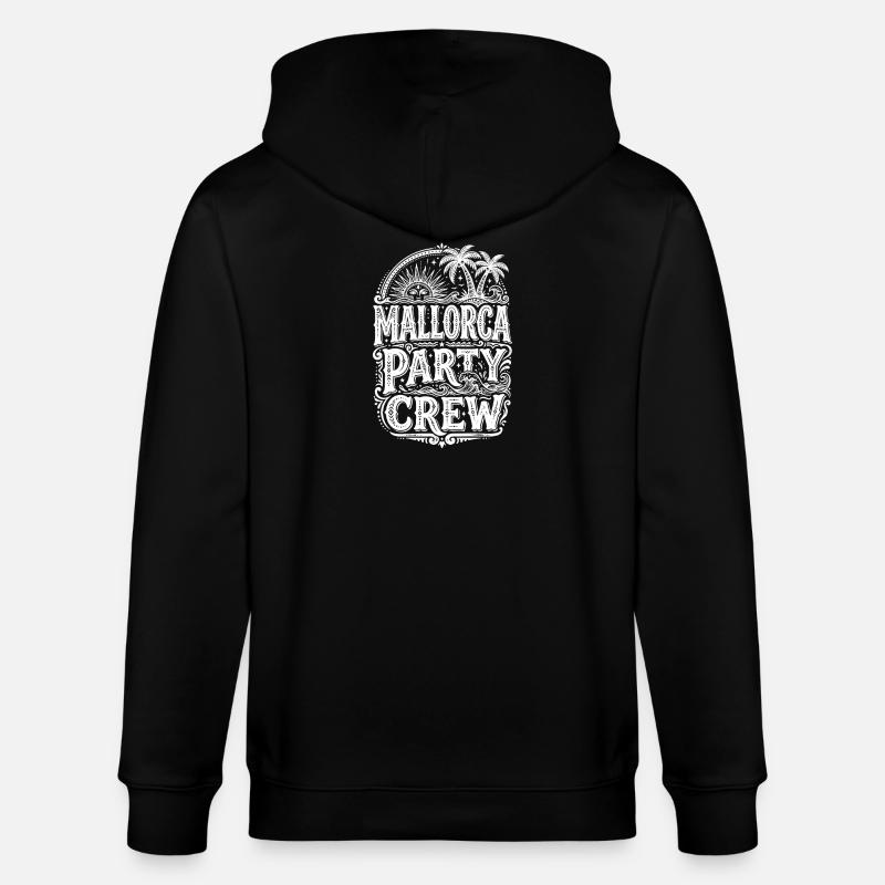 Mallorca Party Crew - Veste à capuche bio CULTIVATOR Stanley/Stella Unisexe - noir