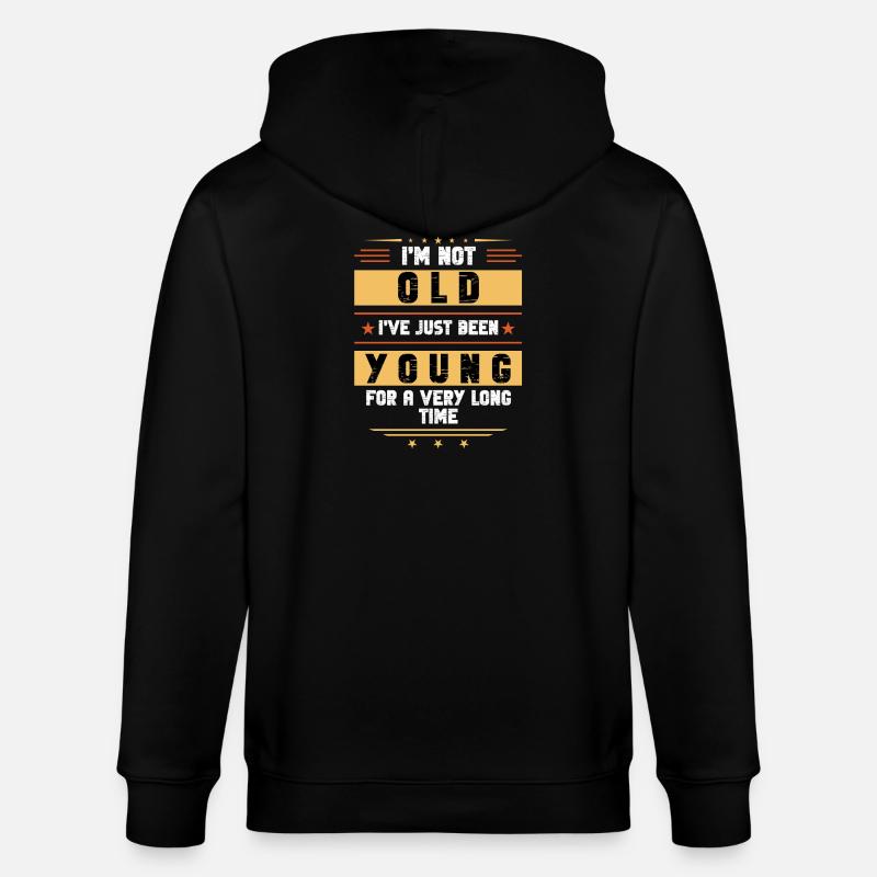 Pas vieux millésime - Veste à capuche bio CULTIVATOR Stanley/Stella Unisexe - noir