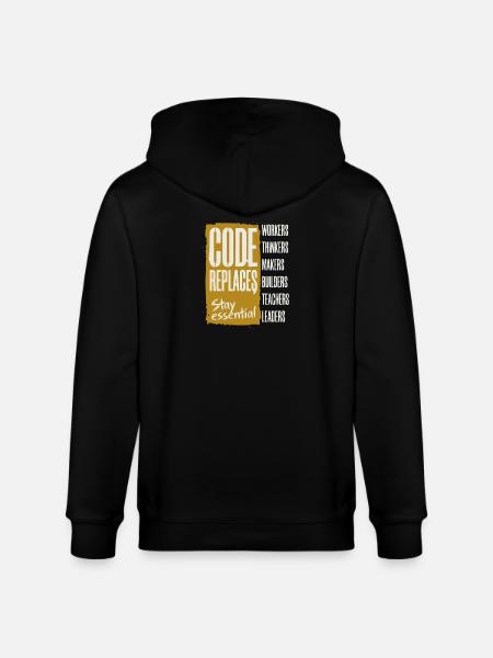 Révolution industrielle anti-IA - Veste à capuche bio CULTIVATOR Stanley/Stella Unisexe - noir