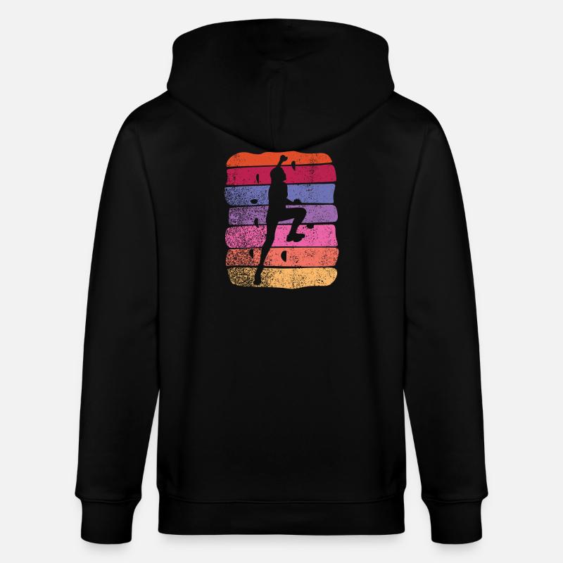 Boulderer Boulder Bouldern - Stanley/Stella Unisex Bio-Kapuzenjacke CULTIVATOR - Schwarz