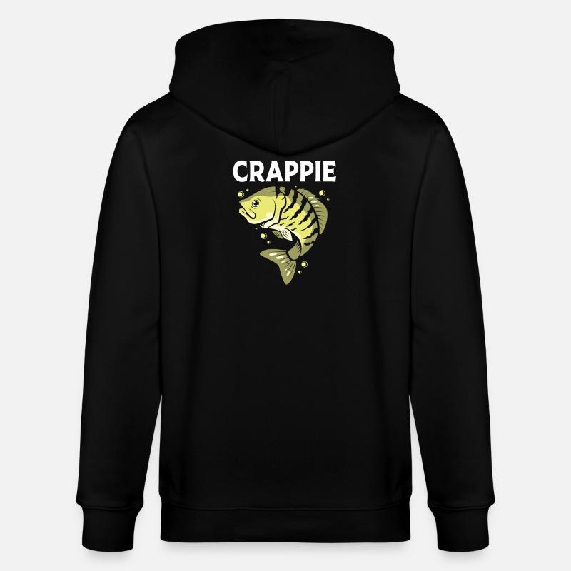Crappie Fish Perch Sunfish - Stanley/Stella CULTIVATOR  Unisex Organic Hooded Jacket - black