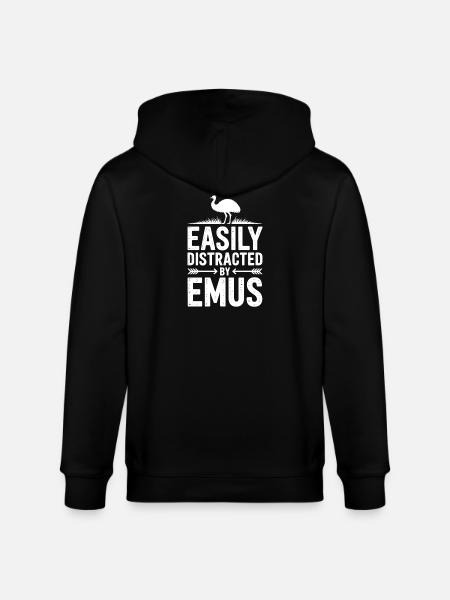Emu Sayings Emu Funny Emu Gift - Stanley/Stella CULTIVATOR Unisex Organic Hooded Jacket - black