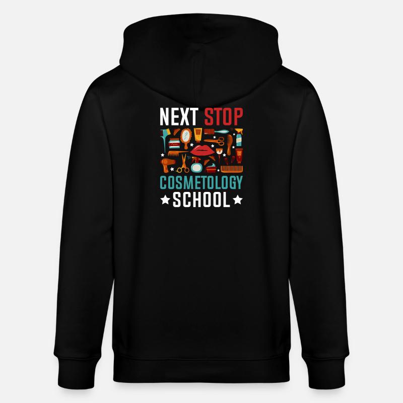 Next Stop Cosmetology School - Stanley/Stella Unisex Bio-Kapuzenjacke CULTIVATOR - Schwarz