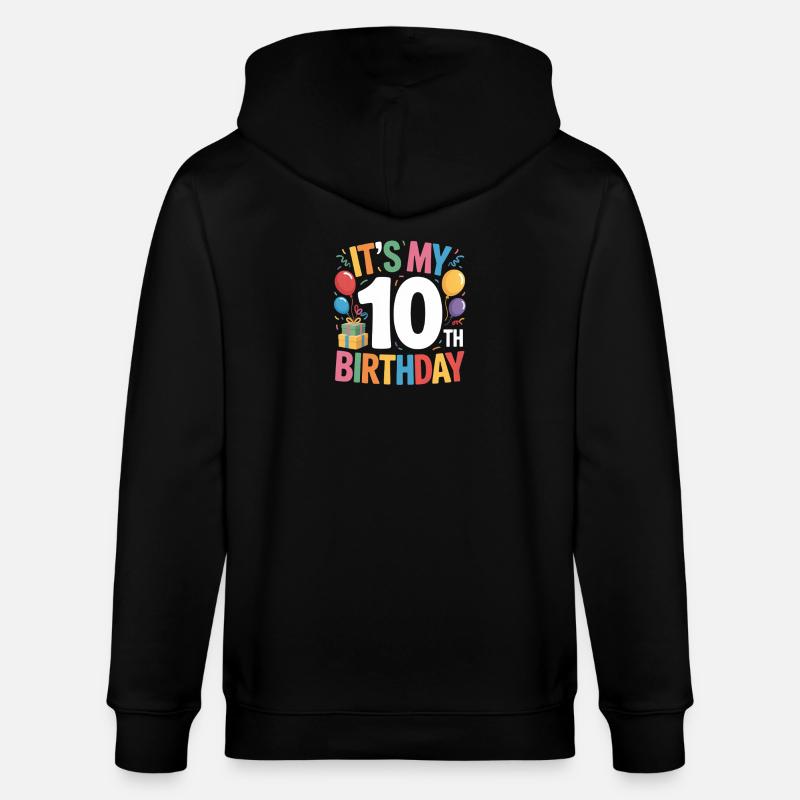 10e anniversaire - Veste à capuche bio CULTIVATOR Stanley/Stella Unisexe - noir