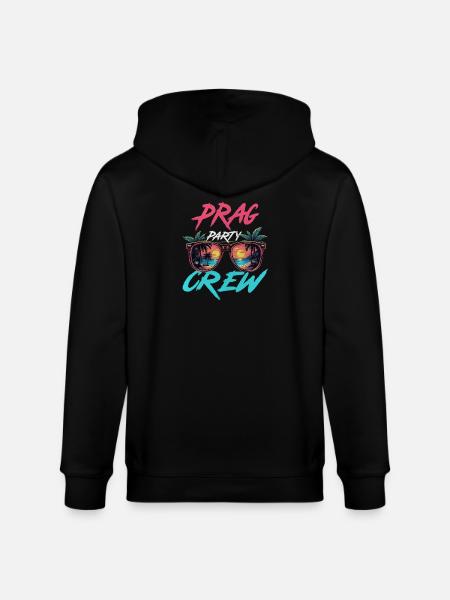 Prague Party Crew - Stanley/Stella CULTIVATOR Unisex Organic Hooded Jacket - black