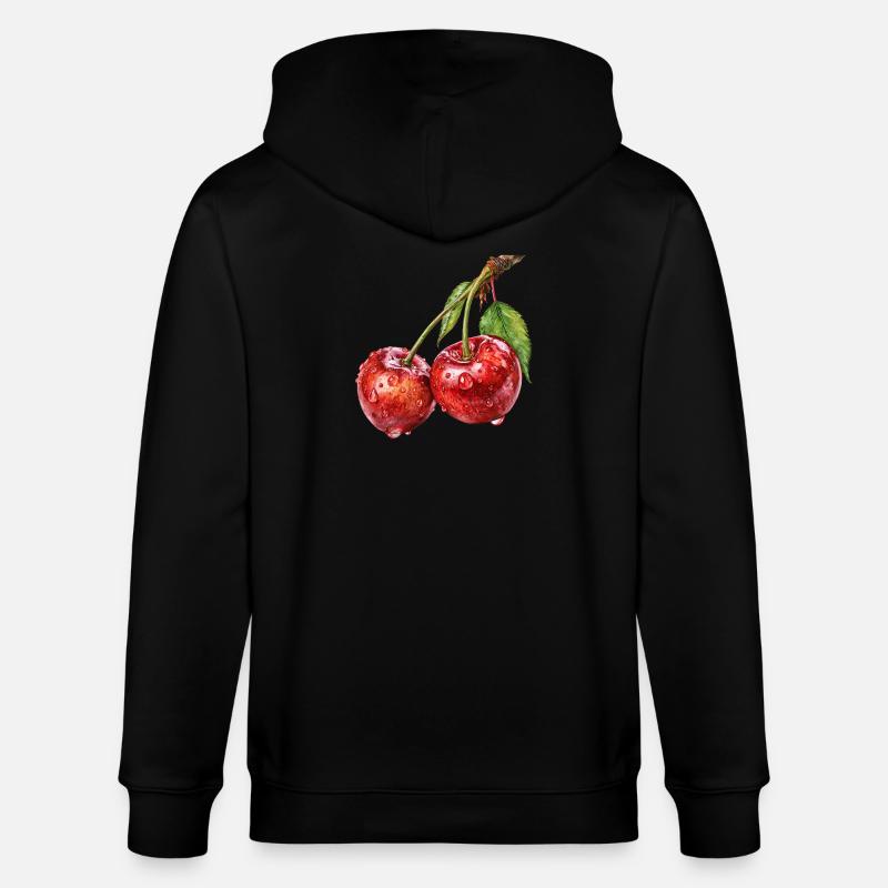 cerise - Veste à capuche bio CULTIVATOR Stanley/Stella Unisexe - noir