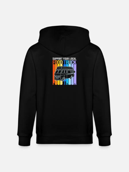 Snack Food Truck - Stanley/Stella CULTIVATOR  Unisex Organic Hooded Jacket - black