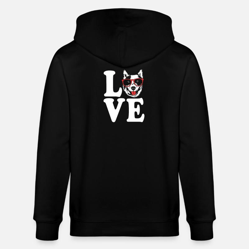 Bouvier australien chien - Veste à capuche bio CULTIVATOR Stanley/Stella Unisexe - noir