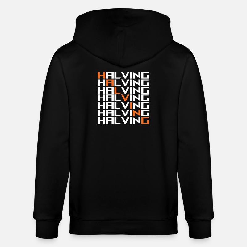 Réduire de moitié Bitcoin - Veste à capuche bio CULTIVATOR Stanley/Stella Unisexe - noir