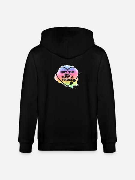 Semicolon Suicide Prevention Just - Stanley/Stella CULTIVATOR  Unisex Organic Hooded Jacket - black