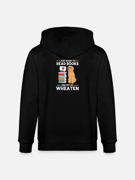 Wheaten Terrier Hund - Stanley/Stella Unisex Bio-Kapuzenjacke CULTIVATOR - Schwarz
