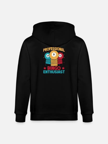 Bingo Game Professional Enthusiast Bingo - Stanley/Stella CULTIVATOR Unisex Organic Hooded Jacket - black