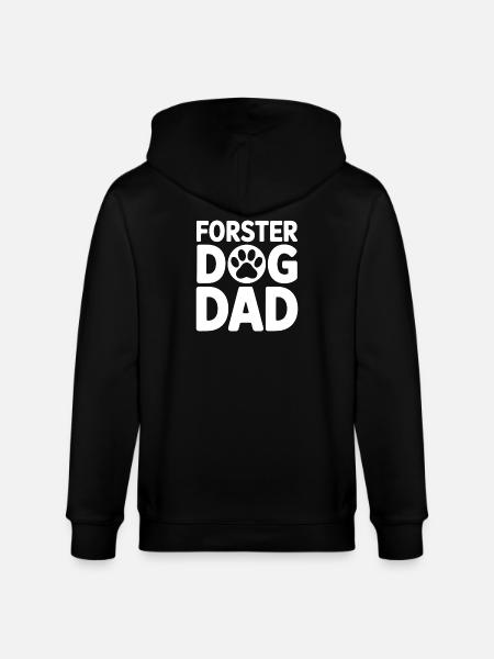 Foster Dog Dad - Dog Adopted Gift - Stanley/Stella CULTIVATOR  Unisex Organic Hooded Jacket - black