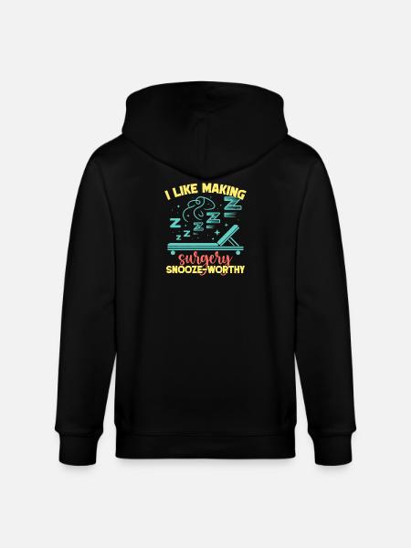 Anesthesiologist Snooze-Worthy Anesthesia - Stanley/Stella Unisex Bio-Kapuzenjacke CULTIVATOR - Schwarz