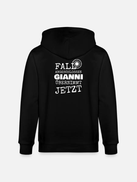 Geschenk für Gianni - Stanley/Stella Unisex Bio-Kapuzenjacke CULTIVATOR  - Schwarz