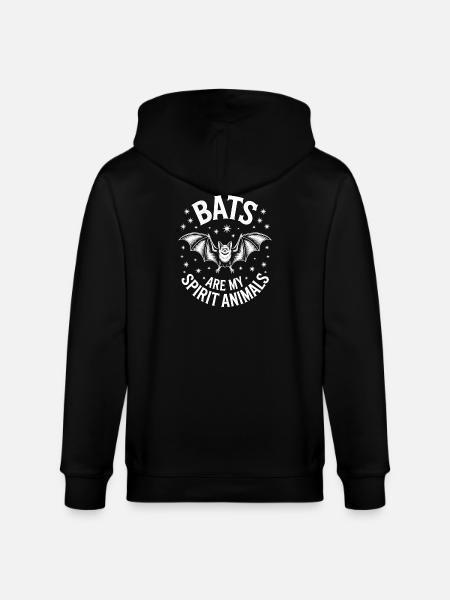 Bat Sayings Funny Bat Gift - Stanley/Stella CULTIVATOR  Unisex Organic Hooded Jacket - black