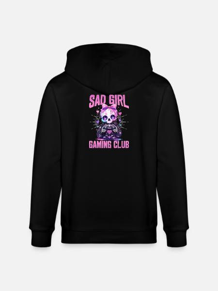 Pastel Goth Soft Goth Gaming Gamer - Veste à capuche bio CULTIVATOR Stanley/Stella Unisexe - noir