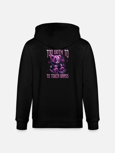 Pastel Goth Soft Goth Gaming Gamer - Stanley/Stella CULTIVATOR Unisex Organic Hooded Jacket - black