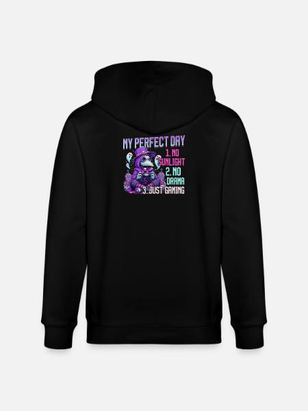 Pastel Goth Soft Goth Gaming Gamer - Stanley/Stella CULTIVATOR  Unisex Organic Hooded Jacket - black