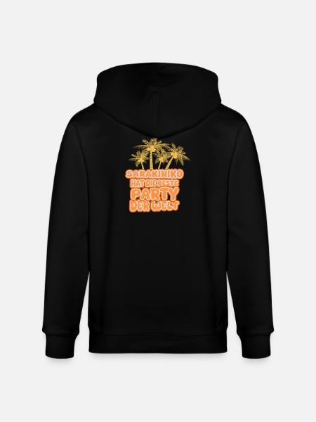 Urlaubsregion Sarakiniko - Stanley/Stella Unisex Bio-Kapuzenjacke CULTIVATOR - Schwarz