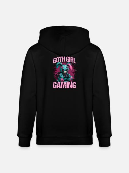 Pastel Goth Soft Goth Gaming Gamer - Stanley/Stella CULTIVATOR Unisex Organic Hooded Jacket - black