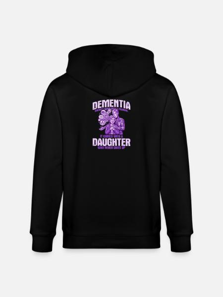 Démence : ma fille n’abandonne jamais - Veste à capuche bio CULTIVATOR Stanley/Stella Unisexe - noir