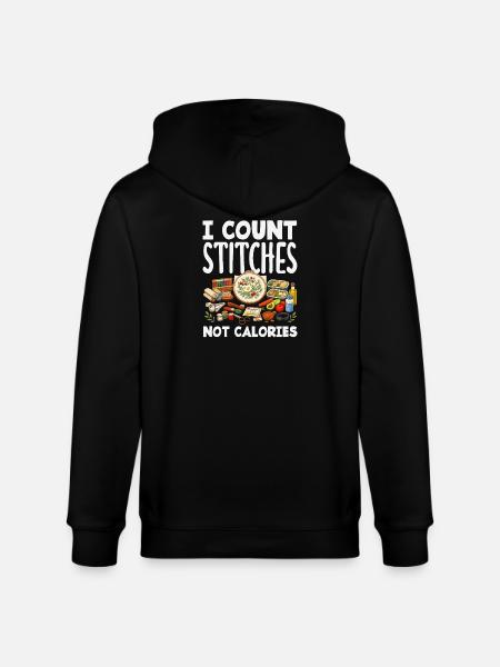 Funny needlepoint craft hobby - Stanley/Stella CULTIVATOR Unisex Organic Hooded Jacket - black