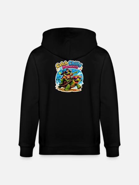 Urlaubs Vibes - Stanley/Stella Unisex Bio-Kapuzenjacke CULTIVATOR - Schwarz