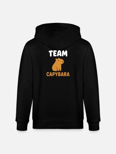 Capybara Team - Stanley/Stella CULTIVATOR Unisex Organic Hooded Jacket - black