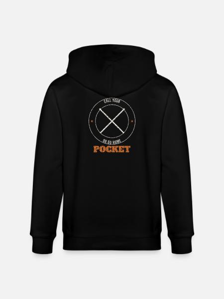 Call Your Pocket Badge - Stanley/Stella CULTIVATOR Unisex Organic Hooded Jacket - black