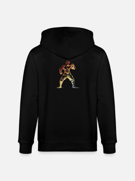 Kickboxer Retro - Stanley/Stella Unisex Bio-Kapuzenjacke CULTIVATOR - Schwarz