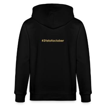 born on October 31 Birthday birthday - Stanley/Stella CULTIVATOR  Unisex Organic Hooded Jacket - black - Back - Anna (173cm)