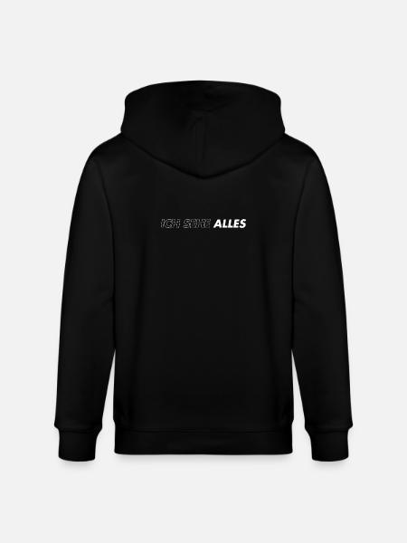 Ich Sehe Alles - Stanley/Stella Unisex Bio-Kapuzenjacke CULTIVATOR  - Schwarz