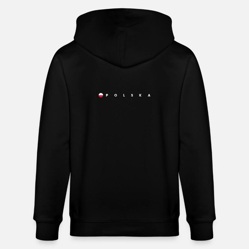 Drapeau de la Polska - Veste à capuche bio CULTIVATOR Stanley/Stella Unisexe - noir