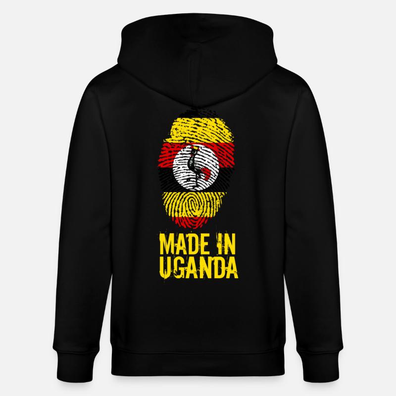 Made In Uganda - Stanley/Stella Unisex Bio-Kapuzenjacke CULTIVATOR  - Schwarz