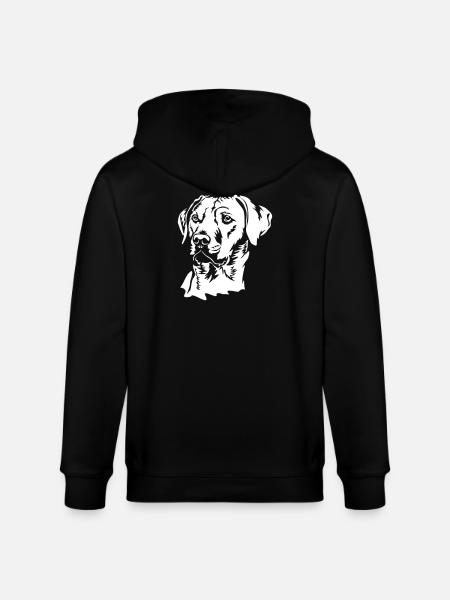 Rhodesian Ridgeback head "Black Edition" - Stanley/Stella CULTIVATOR Unisex Organic Hooded Jacket - black