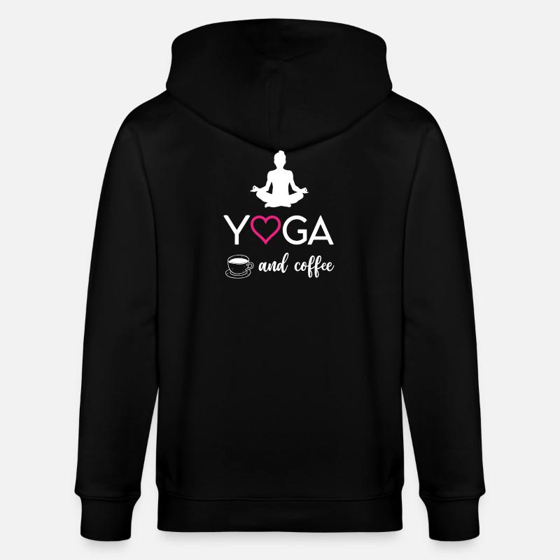Yoga et café - Veste à capuche bio CULTIVATOR Stanley/Stella Unisexe - noir