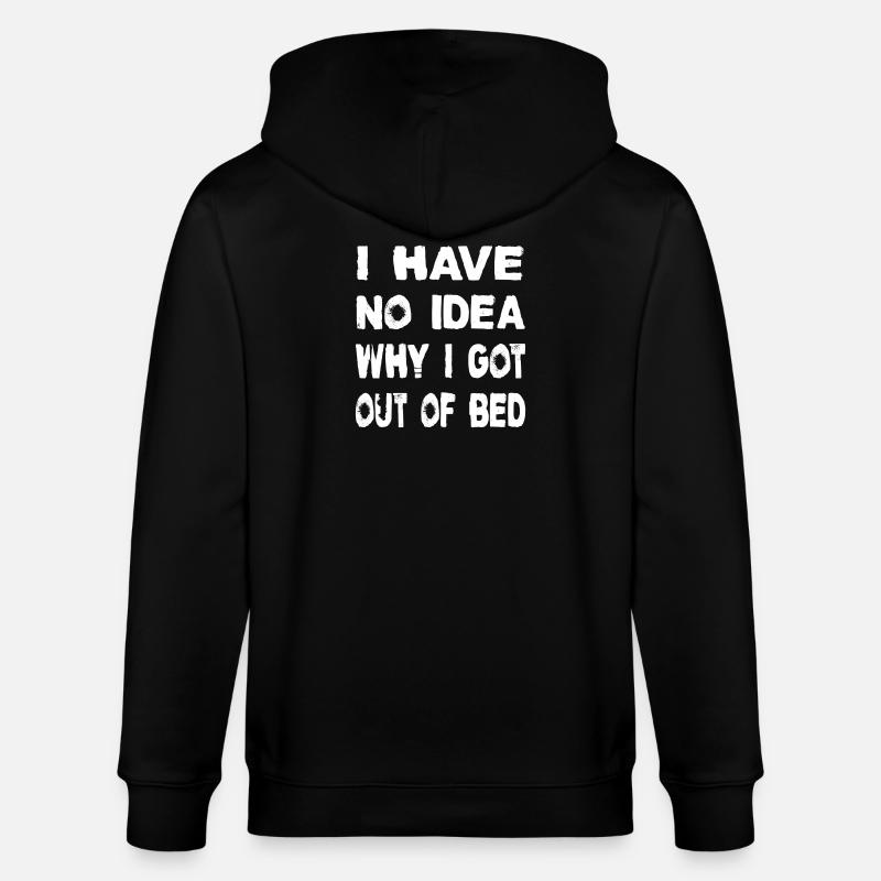 I have no idea - Stanley/Stella Unisex Bio-Kapuzenjacke CULTIVATOR  - Schwarz