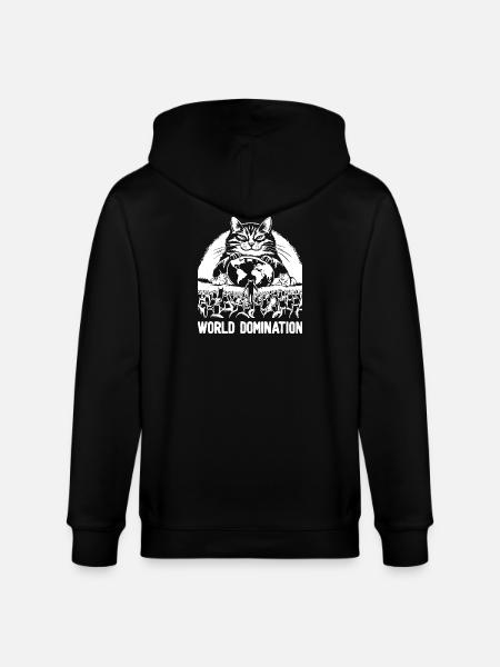 World Domination 1 - Stanley/Stella CULTIVATOR Unisex Organic Hooded Jacket - black