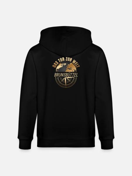 Das Tor zur Welt - Brunsbüttel - Stanley/Stella Unisex Bio-Kapuzenjacke CULTIVATOR  - Schwarz