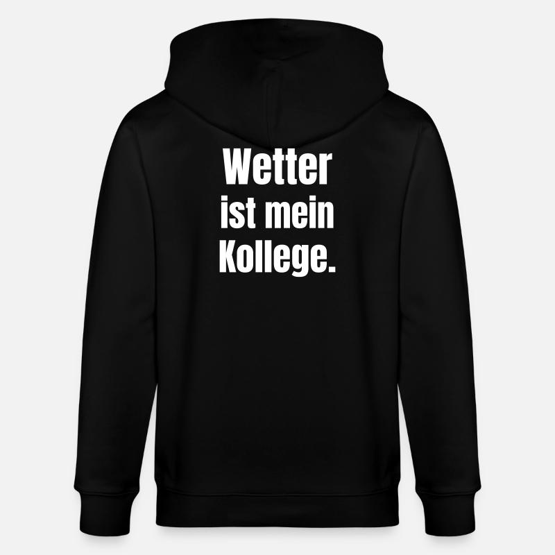 La météo est mon collègue - Veste à capuche bio CULTIVATOR Stanley/Stella Unisexe - noir