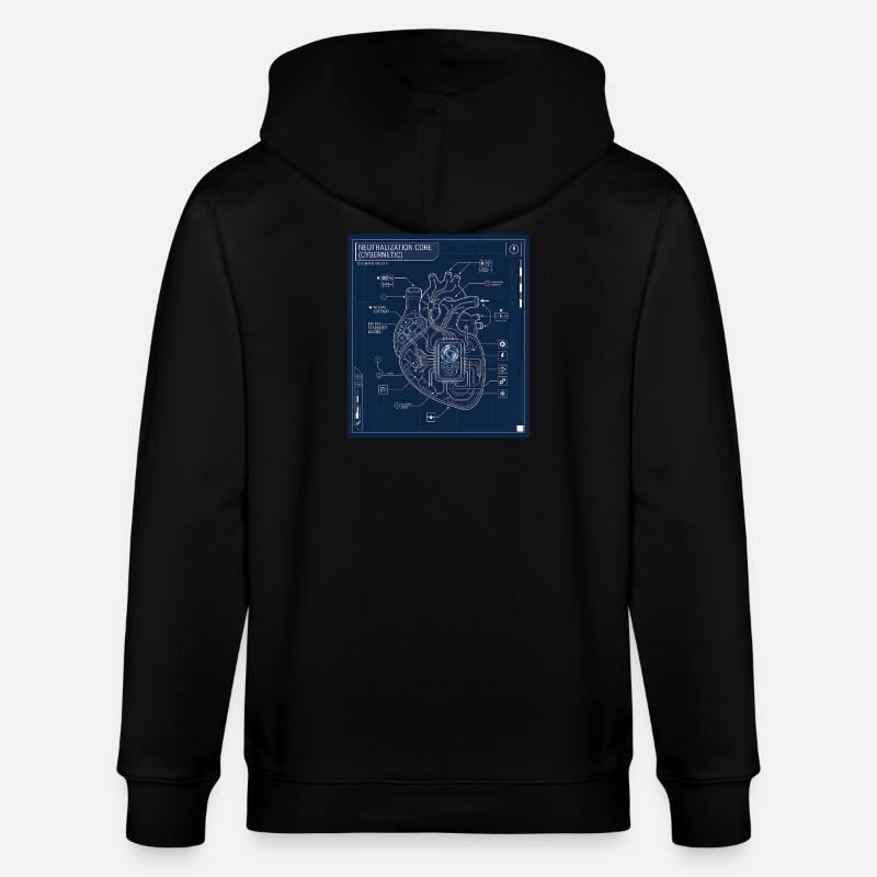 Cybernetic - Stanley/Stella Unisex Bio-Kapuzenjacke CULTIVATOR  - Schwarz