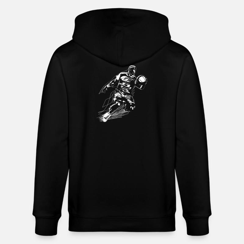 Basketteur - Veste à capuche bio CULTIVATOR Stanley/Stella Unisexe - noir