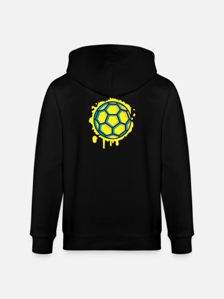 Handball Graffiti - Stanley/Stella CULTIVATOR Unisex Organic Hooded Jacket - black