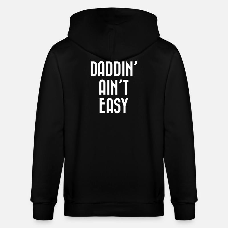 Papa n’est pas facile - Veste à capuche bio CULTIVATOR Stanley/Stella Unisexe - noir
