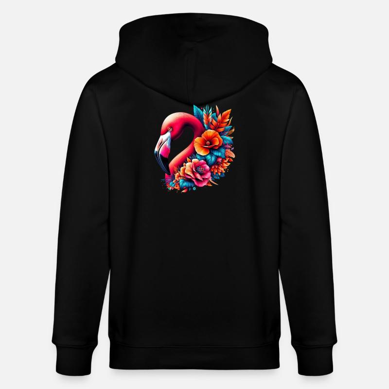 Flamant - Veste à capuche bio CULTIVATOR Stanley/Stella Unisexe - noir