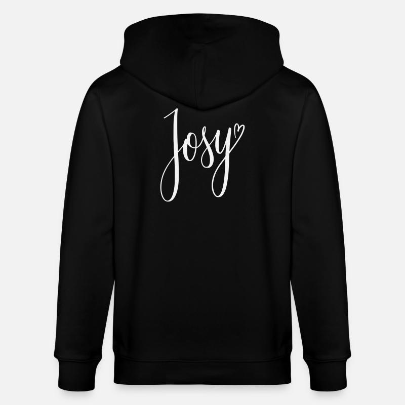Josy Script Conception de cœurs - Veste à capuche bio CULTIVATOR Stanley/Stella Unisexe - noir