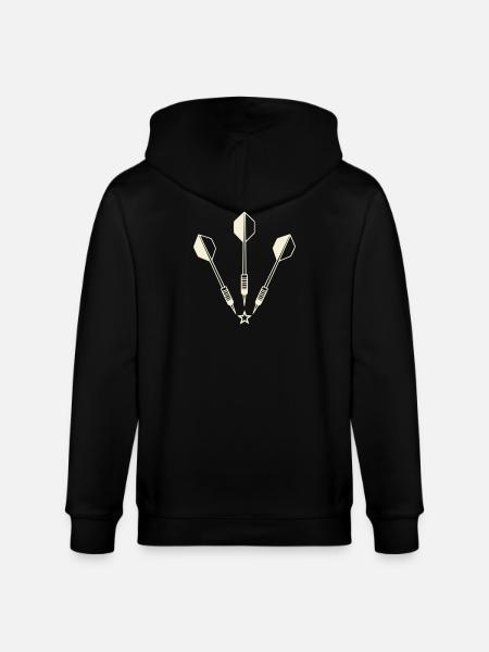 Fléchettes et étoile - Veste à capuche bio CULTIVATOR Stanley/Stella Unisexe - noir